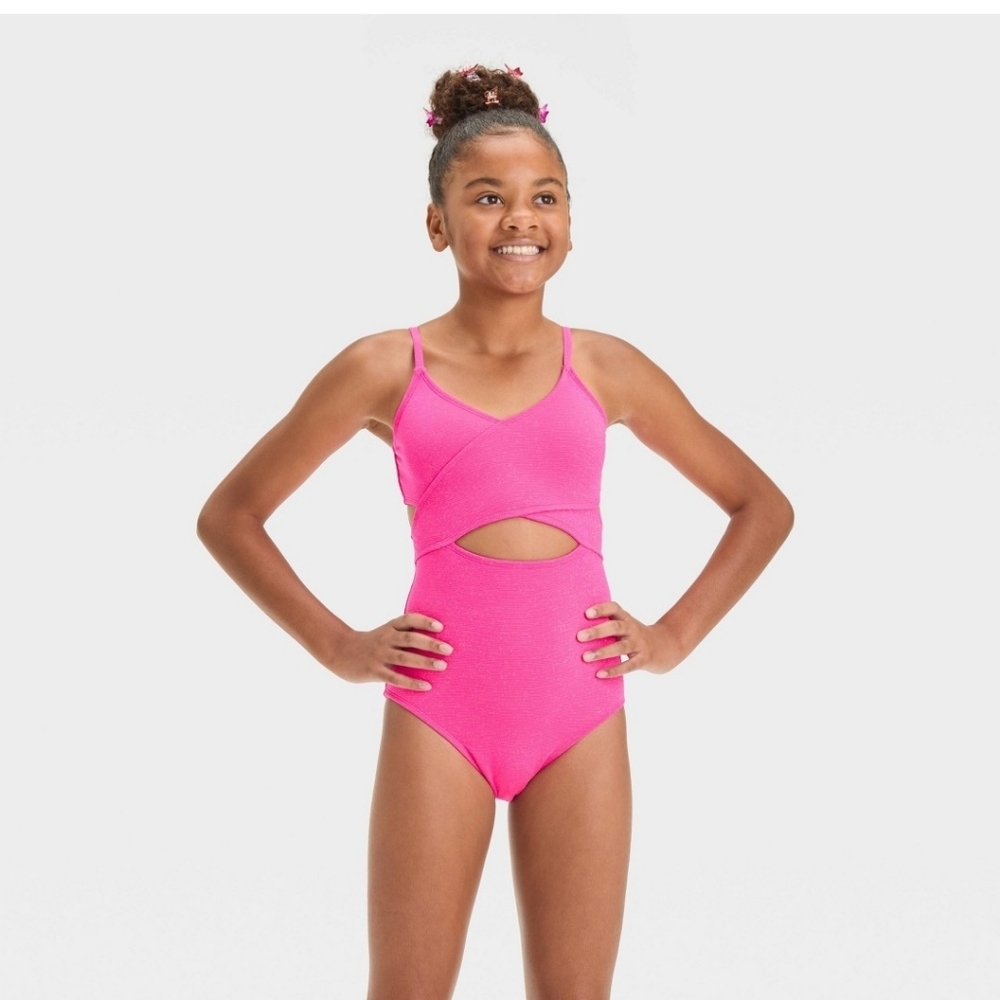 art class Pink Kids Swim One Piece